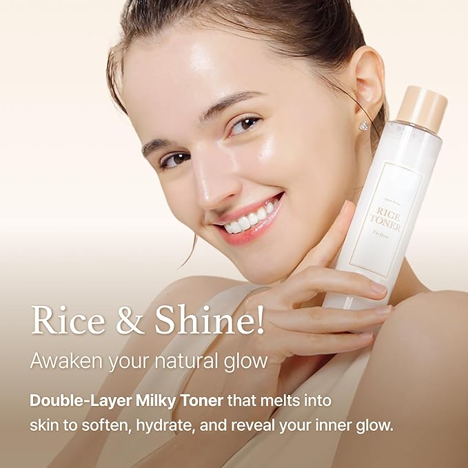 I'm From Rice Toner, 77.78% Rice Extract from Korea, Glow Essence with Niacinamide, Hydrating for Dry Skin, Vegan, Alcohol Free, Fragrance Free, Peta Approved, K Beauty Toner, 5.07 Fl Oz