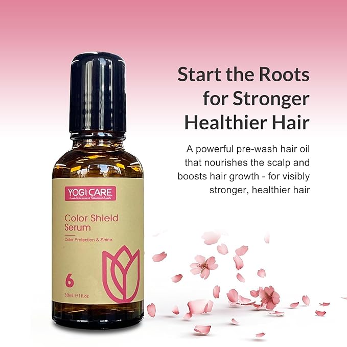 YOGI CARE Aroma Therapy Pre-Wash Hair Oil Serum 30ml / 1 Fl.oz (Color Protection & Shine)