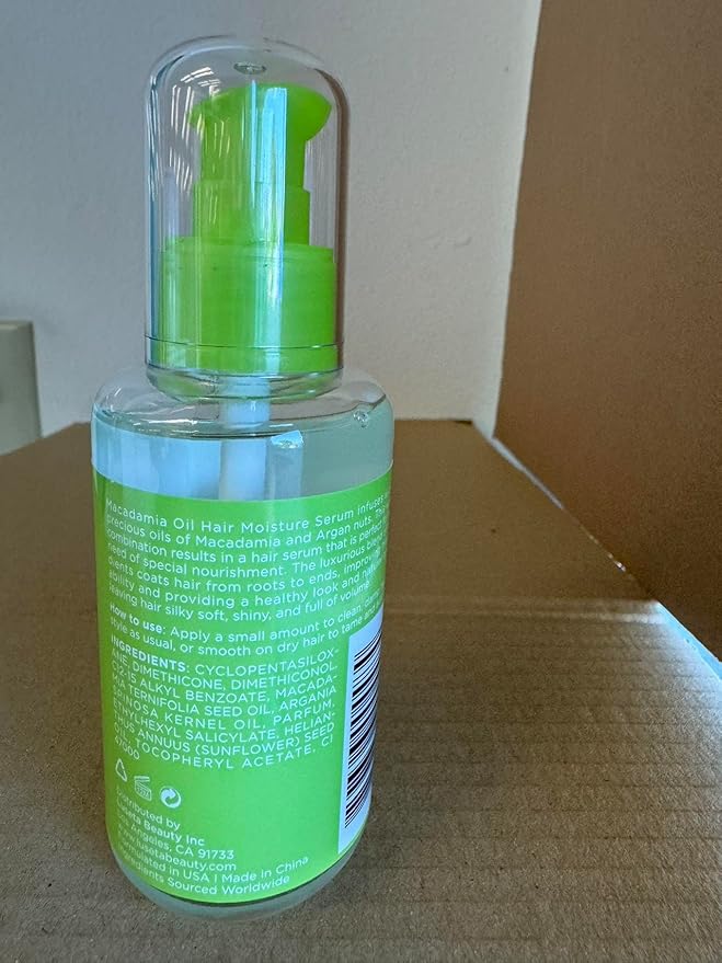LUSETA Macadamia Oil Hair Moisture Serum for Dry Hair, 3.38 oz