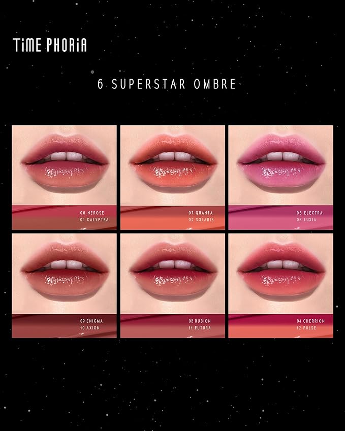 STELLAR DUST LIP STAIN-Long Lasting, Waterproof and Transferproof Lip Tint, Glossy Finish Lip Gloss, Lightweight Lipstick, High Coverage, Stocking Stuffers For Teen Girls (03)