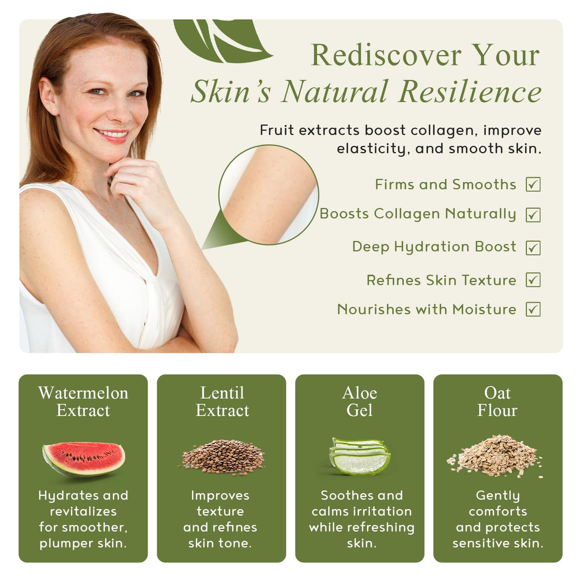 M.D. Blend Crepe-Ease Body Moisturizer for Crepey Skin, Firming Cream, 4 Oz