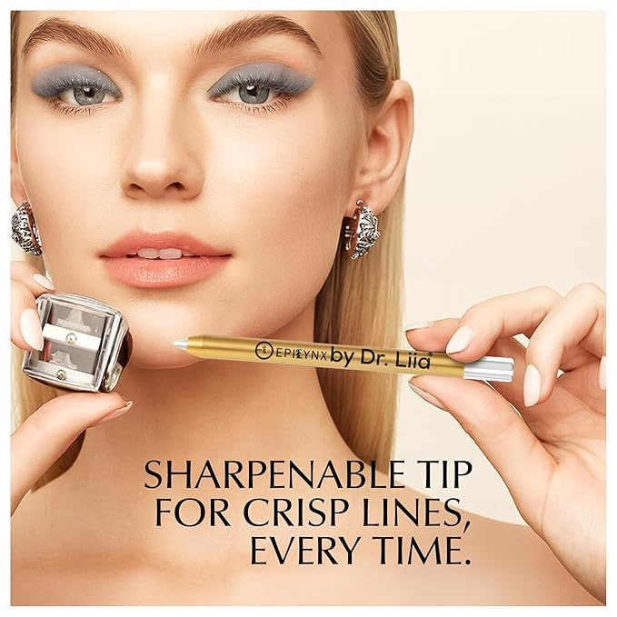 EPILYNX Waterproof Eyeliner Pencil, Smudge-Proof, Moonlight White Shimmer