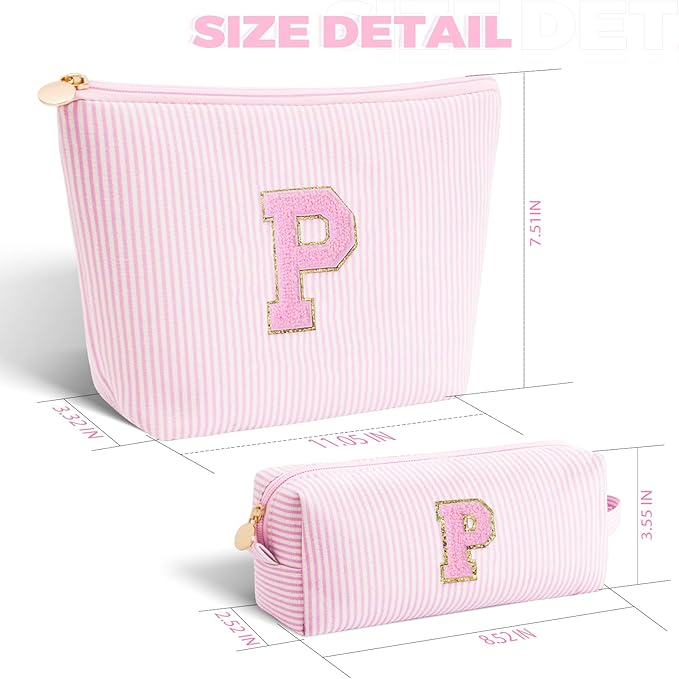 Btffitting Gifts for Teen Girls Women - Birthday Gifts for 10 11 12 13 14 15 16 17 18 Years Old Girl,Makeup Bag Cosmetic Bag,Teacher Gift Trendy Stuff Toiletry Bag - Pink,P