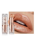 Glitter Brown Lipstick, Waterproof Metallic Lipstick for Older Women-05