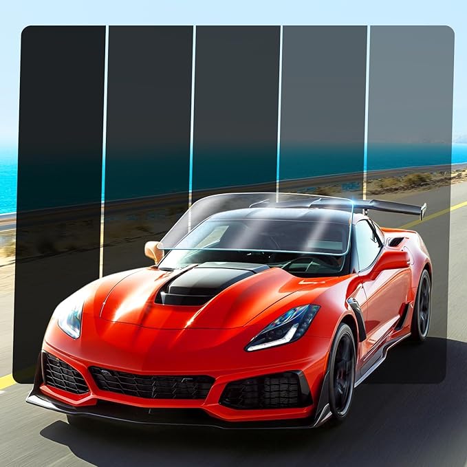 15% VLT Ceramic Car Window Tint Film (20In x 20Ft), 99% UV & 96% IRR Blocks, 5-Layer Automotive Tints for Privacy Sun & Glare Protection Heat Blocking Scratch Resistant