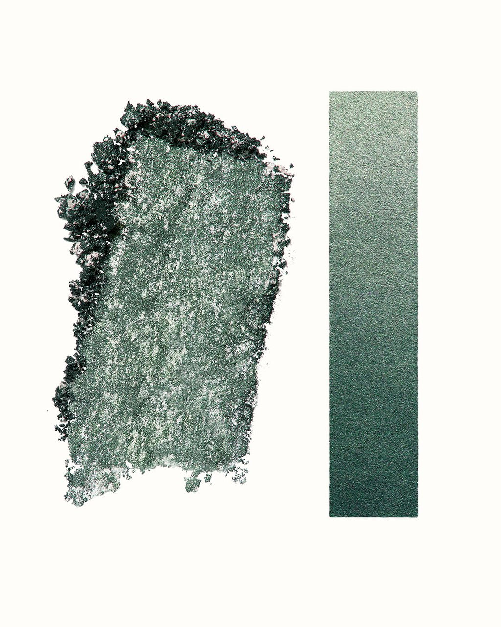 MAKE Beauty Multi-Chromatic Eye Shadow. Metal Reflecting Luminous Foil Finish Creamy, Buildable, Dimensional Long-wear, Crease-proof Powder Eyeshadow, Multichrome Shade - Stardust, Emerald Green