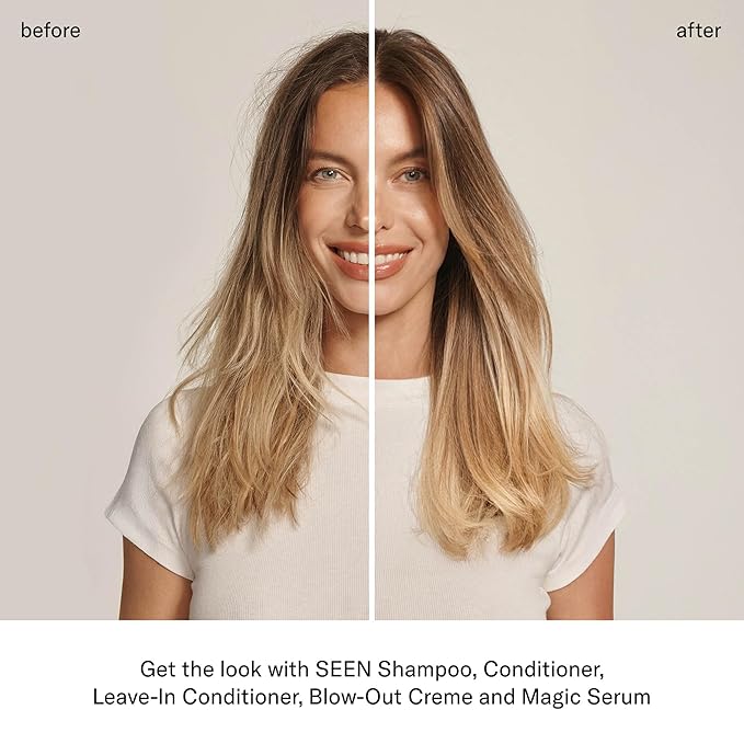 SEEN Leave-In Conditioner, Fragrance Free - Leave-In Hair Conditioner & Heat Protectant - Detangles & Hydrates- Formulated without Parabens, Sulfates or Phthalate