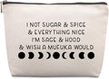 Lcoanriut Funny Witchy Gifts for Women Gothic Gift Friends Travel Cosmetic Bag, Witch Gifts Christmas Farewell Friendship Gifts for Women Friends Sister Coworkers Travel Makeup Bags