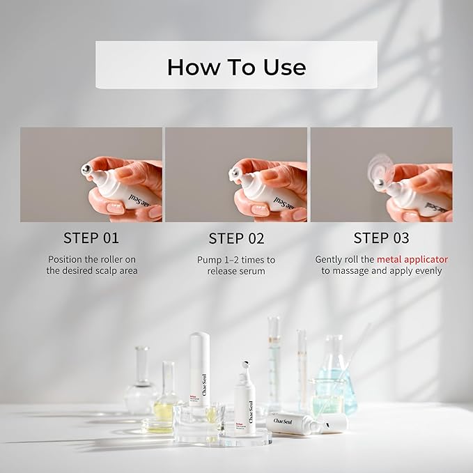 ChaeSeul Revhan Scalp Serum for Hair Loss & Thinning – Hair Growth Serum for Men & Women w/Salicylic Acid & Centella Asiatica – Soothes Itchy, Irritated Scalp with Roll-On