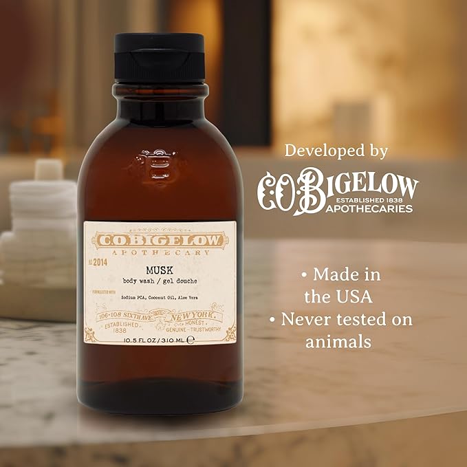 C.O. Bigelow Musk Body Wash, 10.5 fl oz