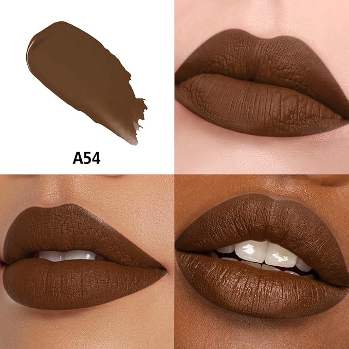 HANLADY Brown Lipstick Long Lasting Lipsticks for Women Smudgeproof