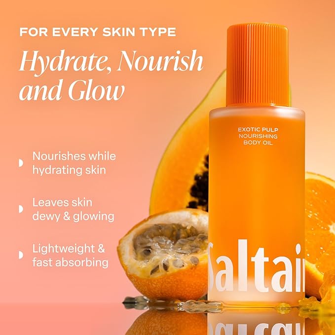 Saltair Nourishing Body Oil | Lightweight Body Glow | Exotic Pulp, 4 oz