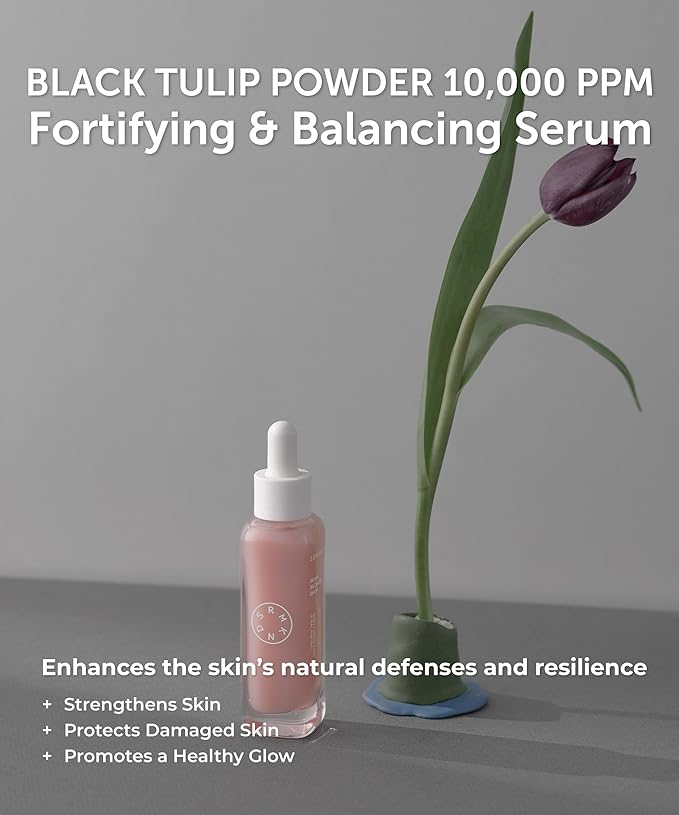 SERUMKIND Black Blossom Drop Serum, Skin Barrier Support & Balance Care, Beta-Glucan, Black Tulip, Korean Skincare (1.01 fl oz / 30 ml)