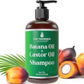 Batana Oil Shampoo for Hair Growth 8oz with Castor, Rosemary Oil to Strengthen, Cleanse & Moisturize Hair without Stripping Natural Oils. Color Safe Batana Shampoo for Women, Men