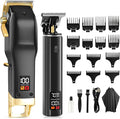 YOGINGO Professional Hair Clippers for Men, Barber Hair Cutting Kit Cordless, Rechargeable Grooming Set Gifts for Men