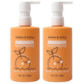 Dabble & Dollop Tangerine Kids 3-in-1 Body Wash, Shampoo & Bubble Bath – Tear-Free, Gentle, Natural-Origin, Hypoallergenic and Safe for Sensitive Skin (10 fl oz, Pack of 2)