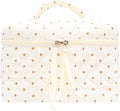Quilted Makeup Bag for Women, Travel Cosmetic&Toiletry Bag,Gauze Heart