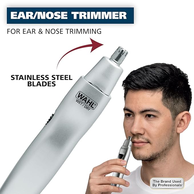 Wahl Battery Men’s Nose Hair Trimmer - Eyebrows, Neckline, Nose & Ear Hair