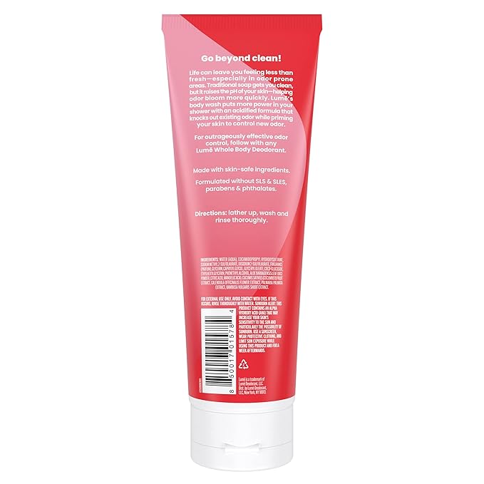 Lume Acidified Body Wash - 8.5 oz (Peony Rose)