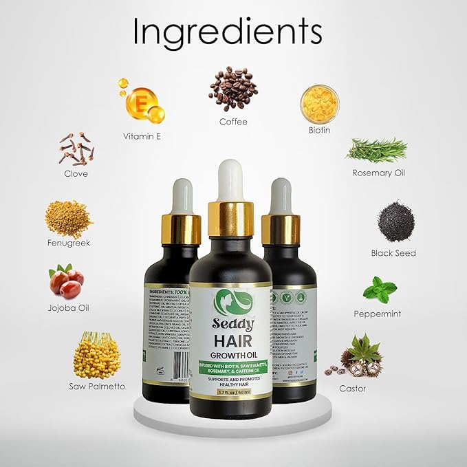 Seddy Hair Growth Oil, 1.7 Fl. Oz