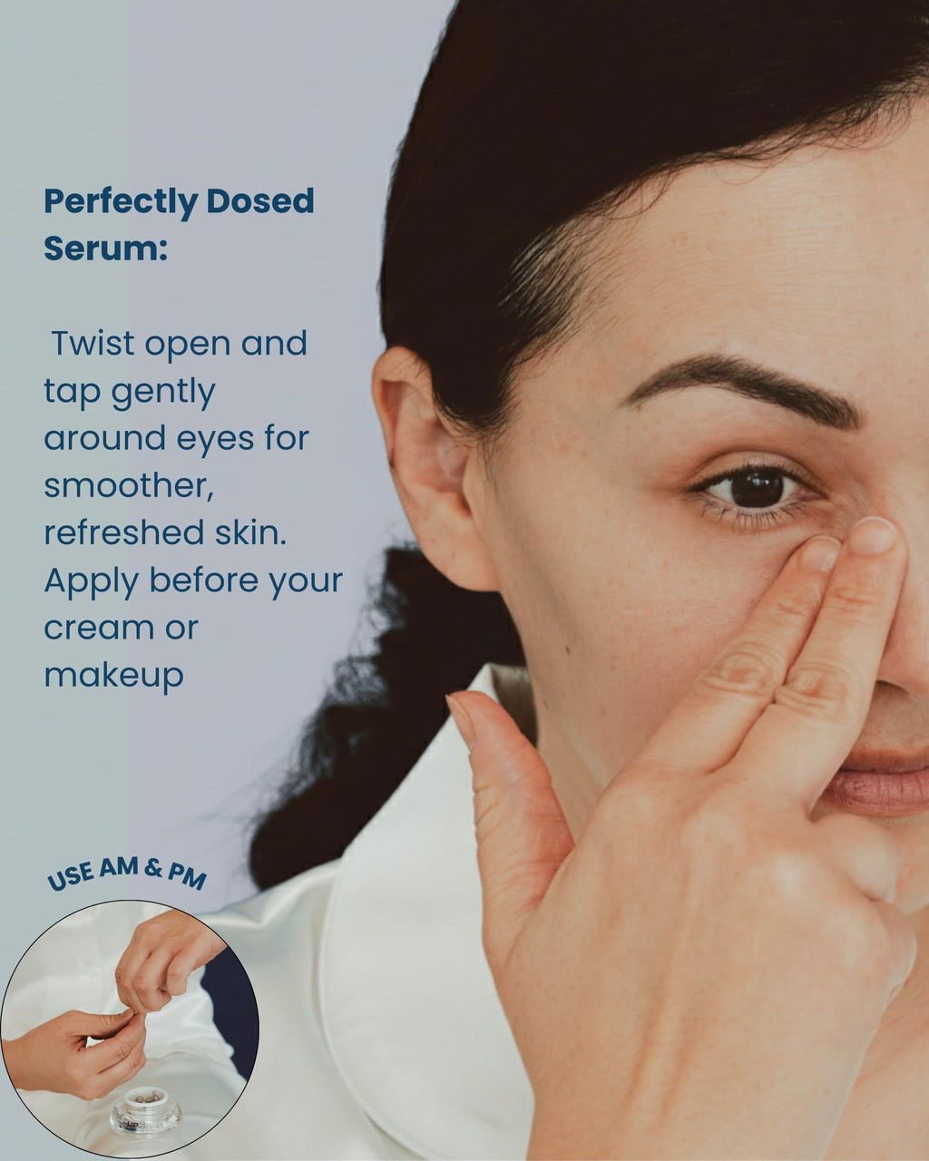 UP21 Eye Serum for Dark Circles & Puffiness (14 cap jar)