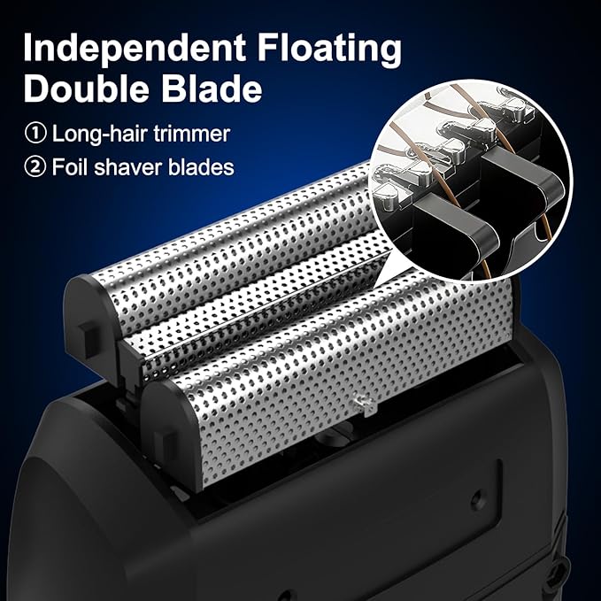 Ufree Hair Clippers for Men, Beard Trimmer, Foil Shaver 3-in-1 Grooming Kit