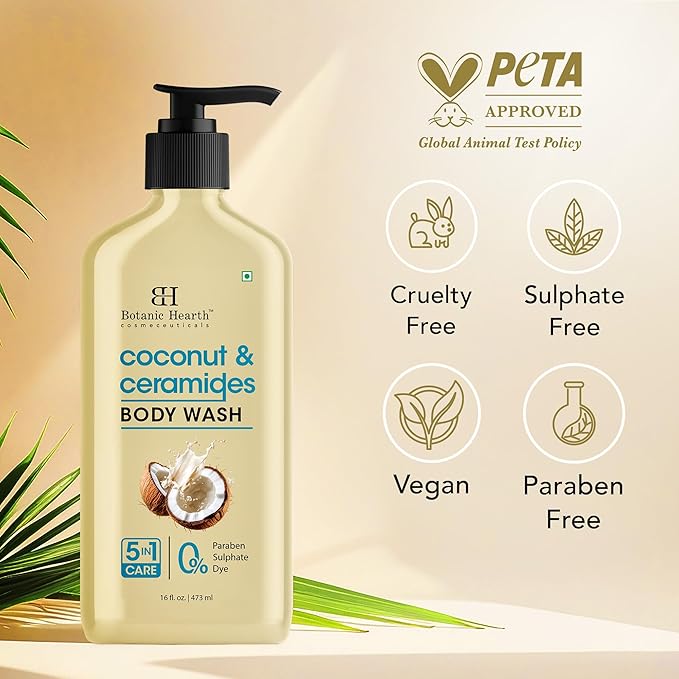 Botanic Hearth Coconut & Ceramides Body Wash – 16 fl oz