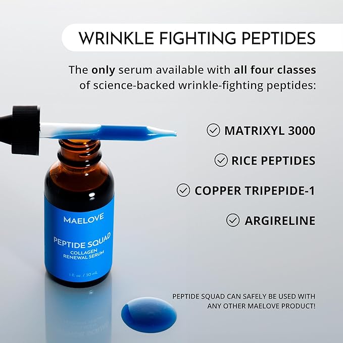 MAELOVE Peptide Squad Collagen Renewal Serum, 1 fl oz