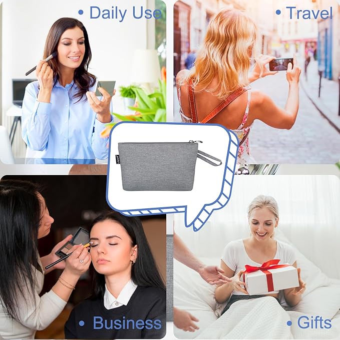 Gloppie Makeup Bag for Purse Small Cosmetic Bag for Women Sunscreen Bag