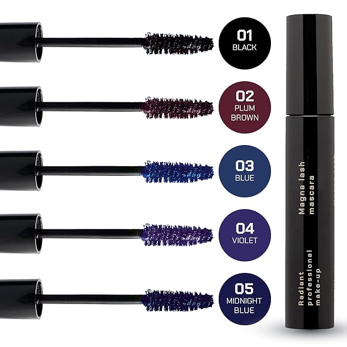 Radiant Professional Curl Lengthening Mascara, Cruelty Free, 04 Violet