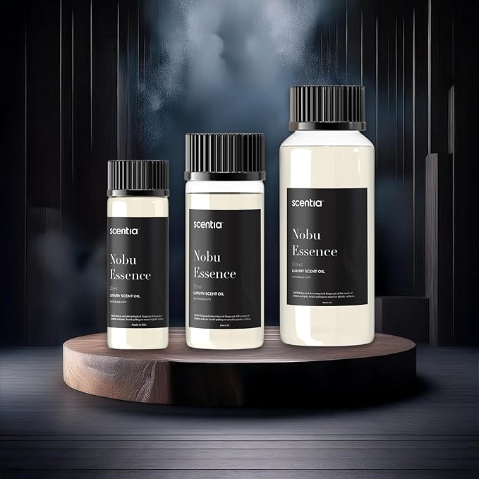 Scentia Nobu Essence Hotel Scent Diffuser Oil – Luxury Fragrance Inspired by Nobu Hotel – 50 mL – Jasmine, Lily & Sandalwood Essential Oil Blend for Home, Office & Aromatherapy Diffusers, Made in USA