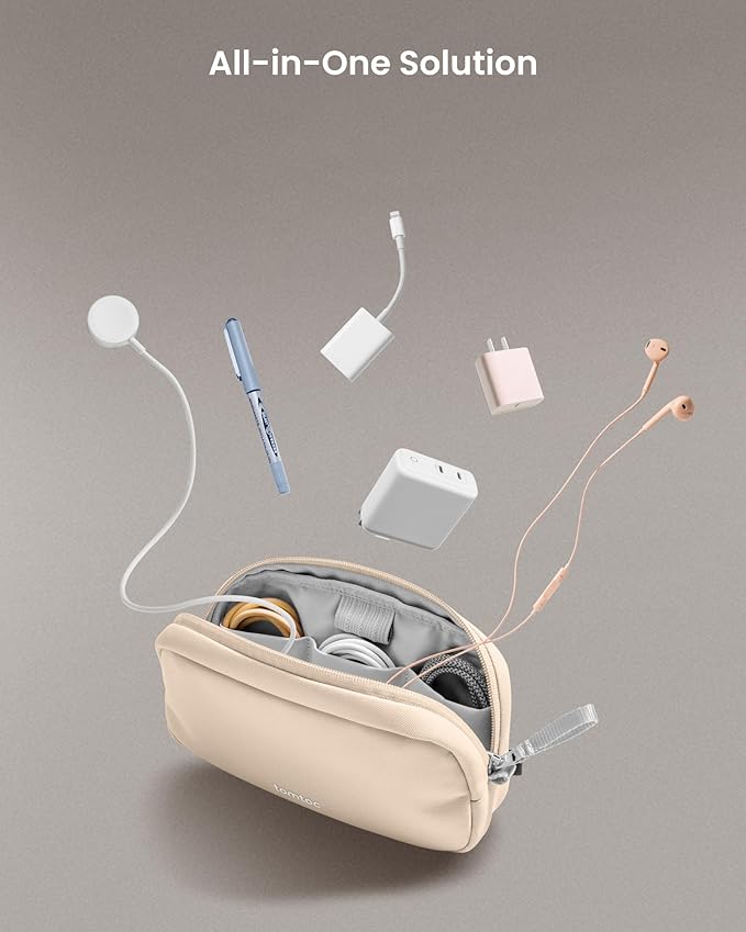 tomtoc Electronics Organizer Travel Case, Cable Organizer for Essentials