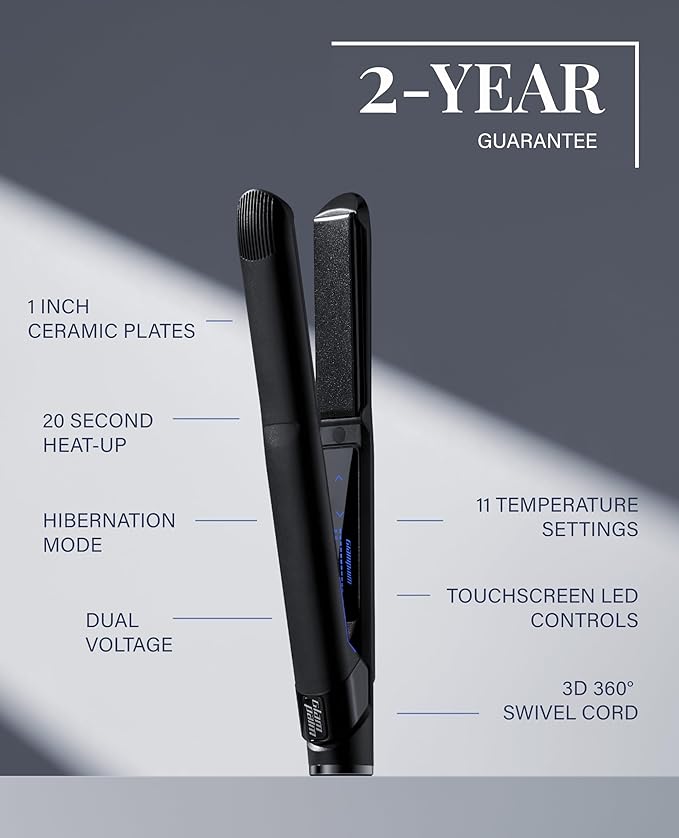 GLAMPALM GlamMuse 1" All-Ceramic Flat Iron | Korea's No.1 Hair Straightener