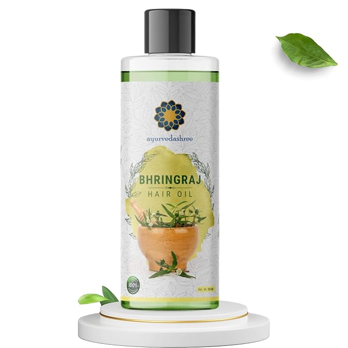 AYURVEDASHREE Hair Oil 6.76 fl oz., with Bhringraj, Amla Extract, Kalonji, Seasme, Avacado, Walnut, Thyme, Jajoba, Grape Seed & Coconut Oil 200 ml