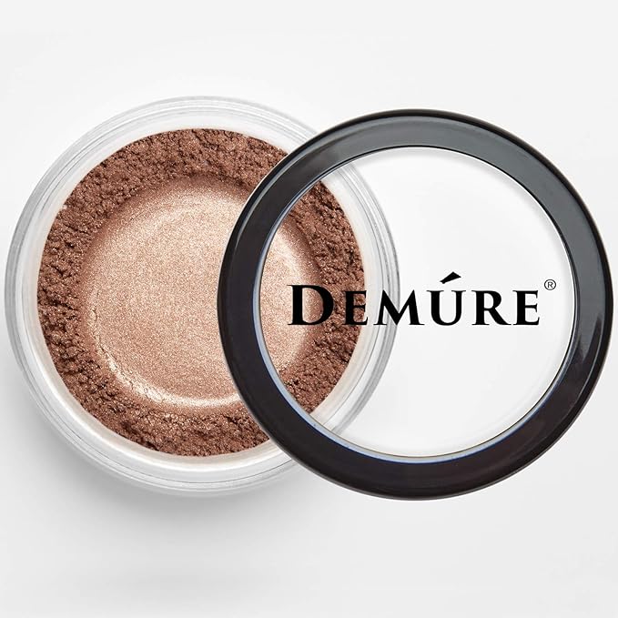 Demure Mineral Make Up (Pink Copper) Eye Shadow, Loose Shimmer Eyeshadow, Glitter Eyeshadow, Professional Makeup