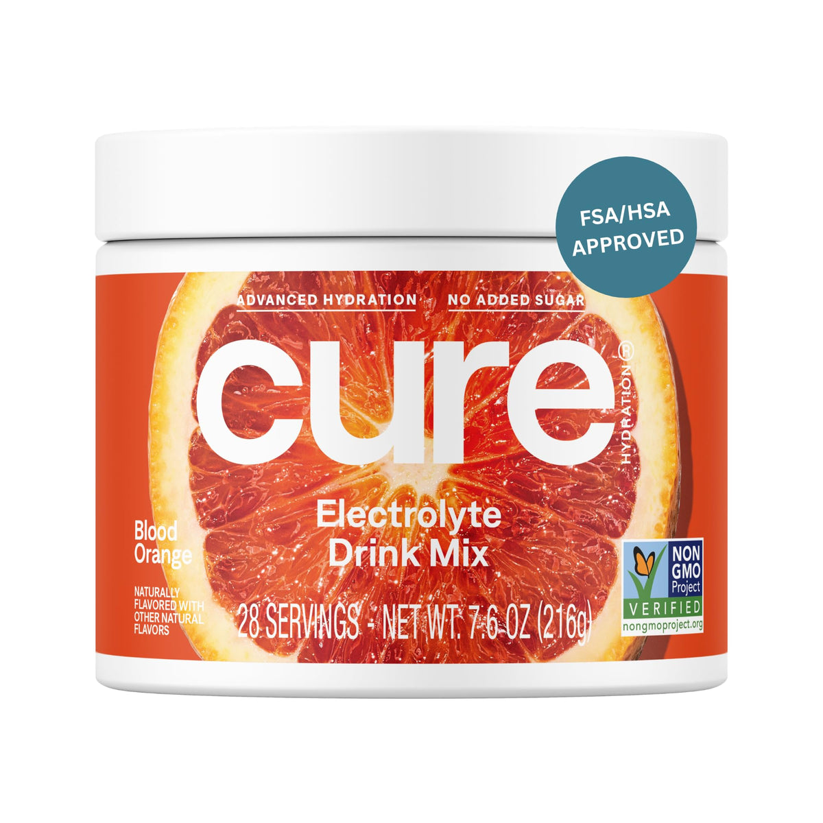 Cure Hydration - Electrolyte Drink Powder Blood Orange 28 Servings
