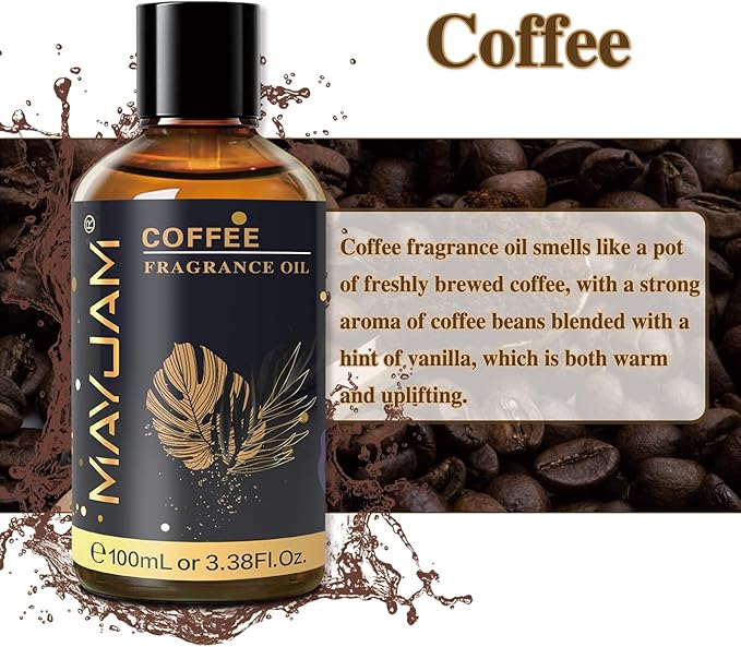 MAYJAM Coffee Fragrance Oil Essential Oils for Diffusers, 100ML/3.38FL.OZ