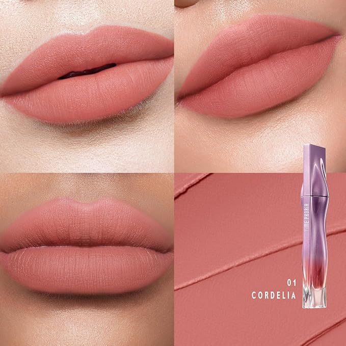 TIMEPHORIA Nebula Velvet Lip Cream, Soft Blur Matte Lip Tint 01 Cordelia