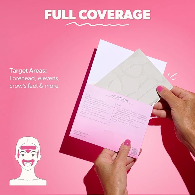 Full Coverage Wrinkle Patches for Face Overnight, 192 Ct, Clinically Tested