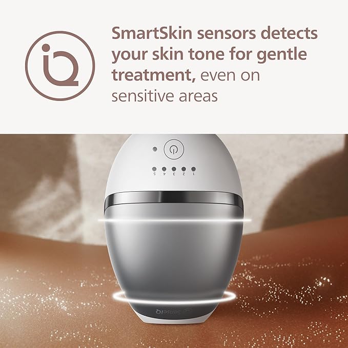 Philips Lumea IPL — Salon-Like Laser Hair Removal for Women & Men, Permanent Hair Reduction Device At Home — Safe, Painless, Easy for Legs, Bikini, Underarms, 5 Settings & Skin Sensors, BRI931/03