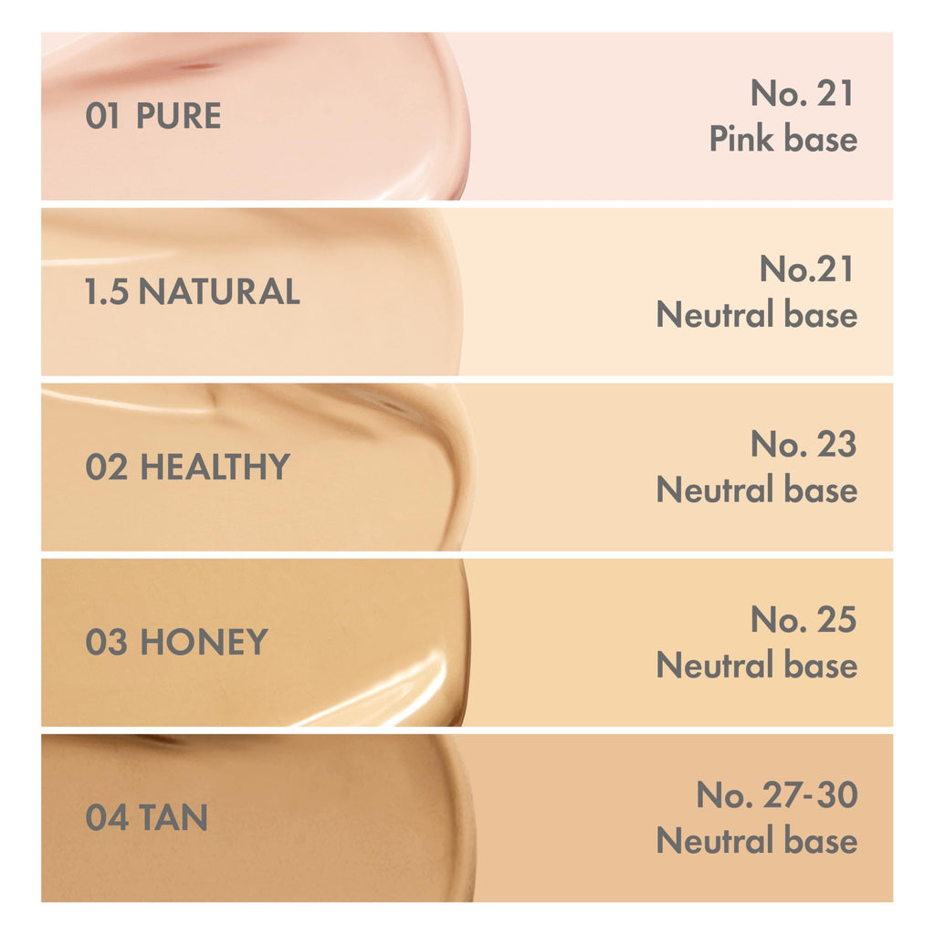 AMUSE SEOUL Dew Power Vegan Cushion Foundation Refill (01 PURE REFILL) - Semi Glow, Full Coverage, Dewy Finish, Long Lasting, Lightweight, Smooth Radiant Skin, Vegan, Korean Beauty Makeup