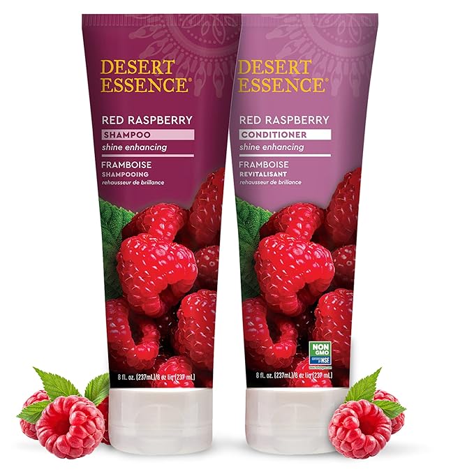 Desert Essence Red Raspberry Shine Enhancing Shampoo, 8 fl oz