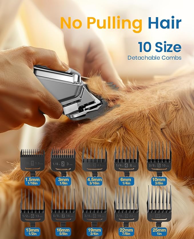 oneisall Dog Clippers for Grooming Thick Heavy Coats