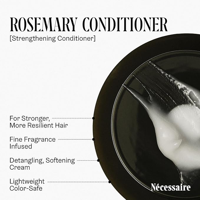 Nécessaire Rosemary Conditioner | Multi-Protein Strengthening Conditioner For Thinning Hair. For Women + Men. Good For All Hair Types/Textures. Free Of Sulfates. Color-Safe. 250 ml / 8.4 oz