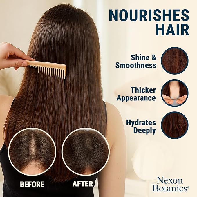 Batana Rosemary Oil for Hair Growth 6 fl oz - Lightweight Scalp Oil for Dry, Damaged Hair & Frizz Control - Aceite de Romero Para el Cabello - Nexon Botanics