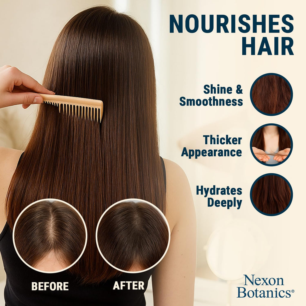 Batana Rosemary Oil for Hair Growth 6 fl oz - Lightweight Scalp Oil for Dry, Damaged Hair & Frizz Control - Aceite de Romero Para el Cabello - Nexon Botanics