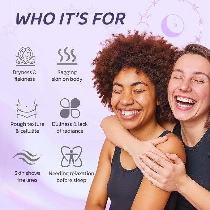 MythosFlow Overnight Toning Body Cream with Gua Sha Tool, Firming Lotion for Loose Skin & Improve Cellulite Appearance, Skin Tightening Cream for body, Belly, Arms, Thighs - 3.38 fl.oz