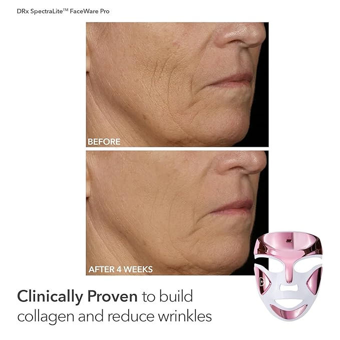 Dr Dennis Gross dpl FaceWare Pro LED Device Boost Collagen, Brighten & Firm Kit – Pink LED Mask, Cleansing Oil, Dewy Deep Cream & 5 Universal Daily Peels | $592 Value Gift Set