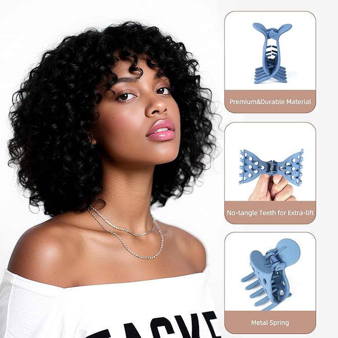 Estedro 7Pcs Root Lifting Hair Clips for Volume Curly Hair Cilp Volumizing Claw Clamps for Women Thin Thick Volumizing Hair Clips Tool for Volume Clips Styling Accessories Claw Cilp