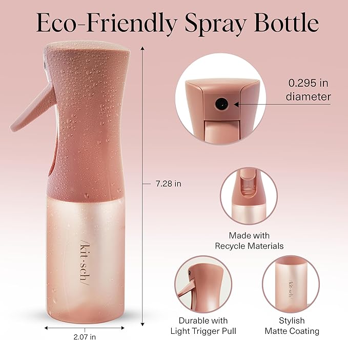 Kitsch Continuous Spray Bottle for Hair – Terracotta, 150ml